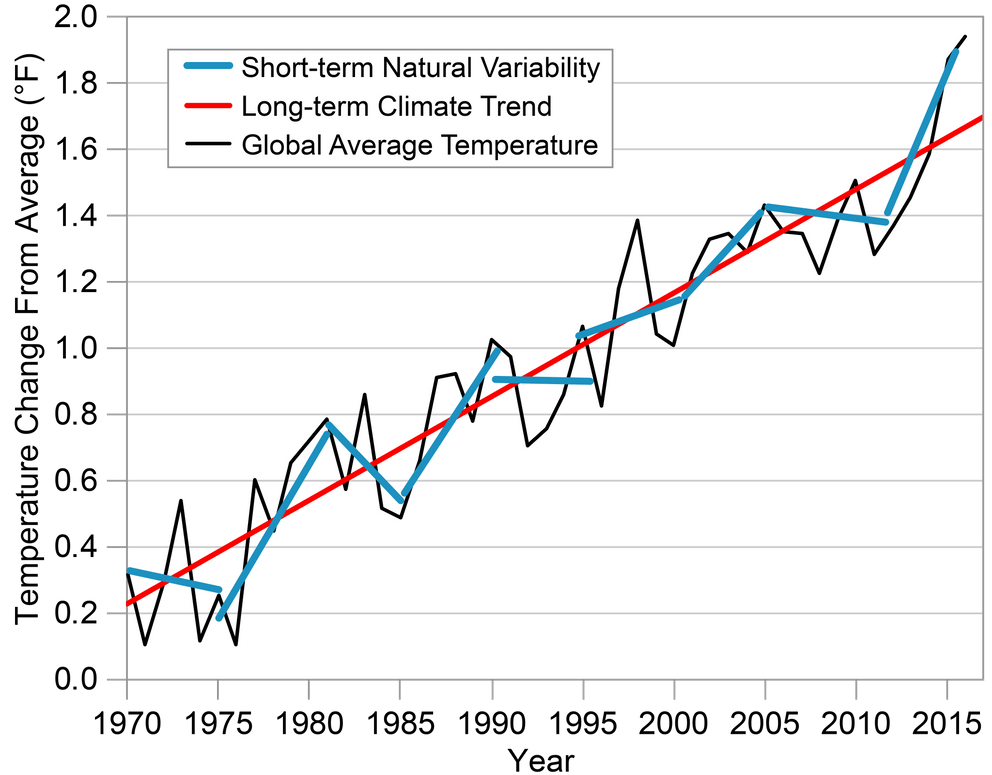 ShortTerm Variability Versus LongTerm Trend North Carolina