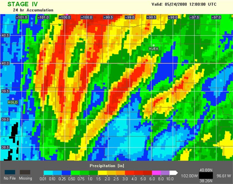 RADAR based HighResolution Precipitation North Carolina Institute
