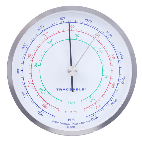 BA100A Traceable Barometer, 4″ Chrome, Hg, mmHg, hPa (BA100A) NC