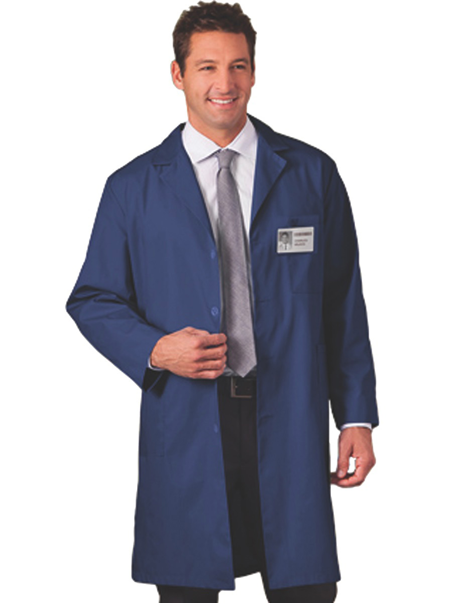 LCNL Lab Coat, Navy Blue, Size L (LCNL) NC Labs Products