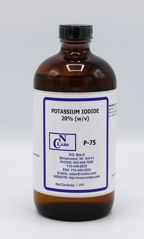P75 Potassium Iodide, 20 (w/v) (P75) NC Labs Products