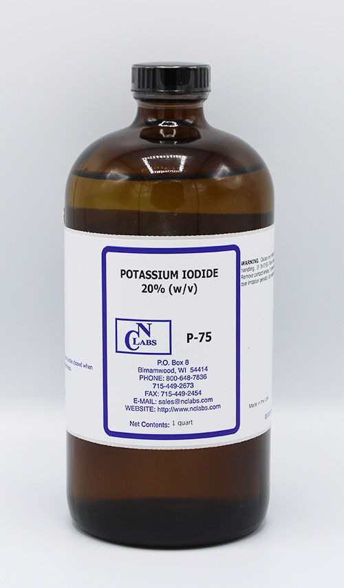 P75 Potassium Iodide, 20 (w/v) (P75) NC Labs Products