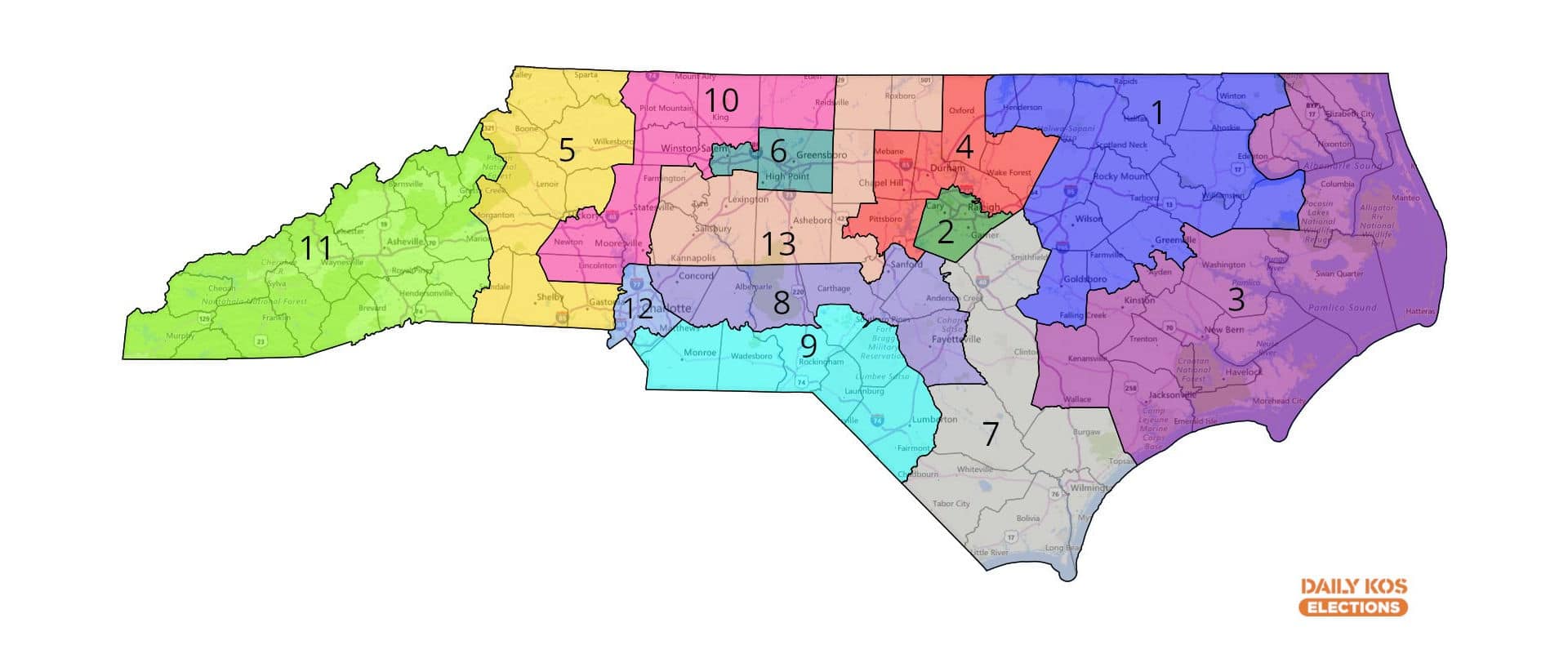 Maps for NC Congressional Elections In Court's Hands