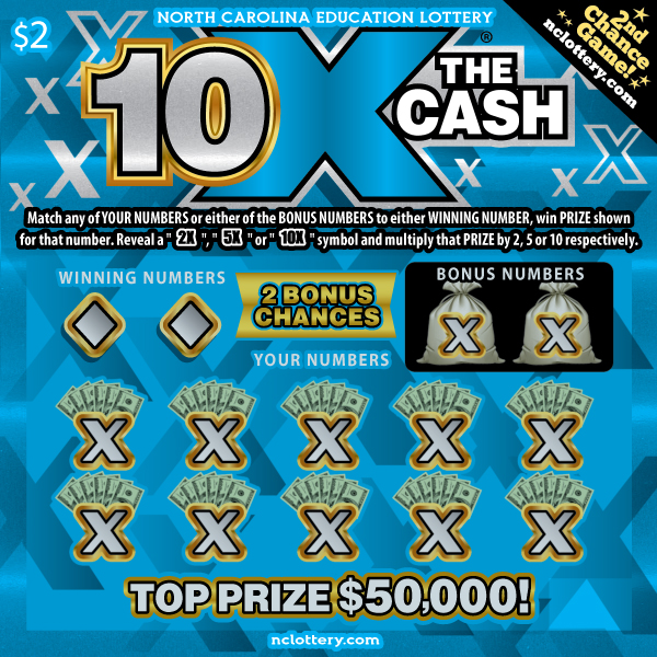 ScratchOff 10X The Cash NC Lottery