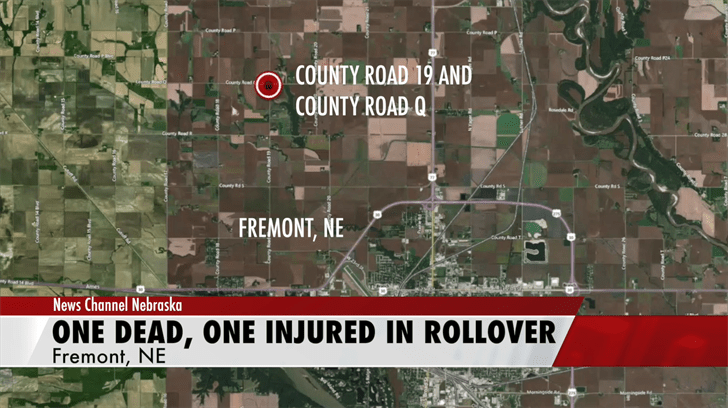 Rollover crash in near Fremont kills one, critically injures another