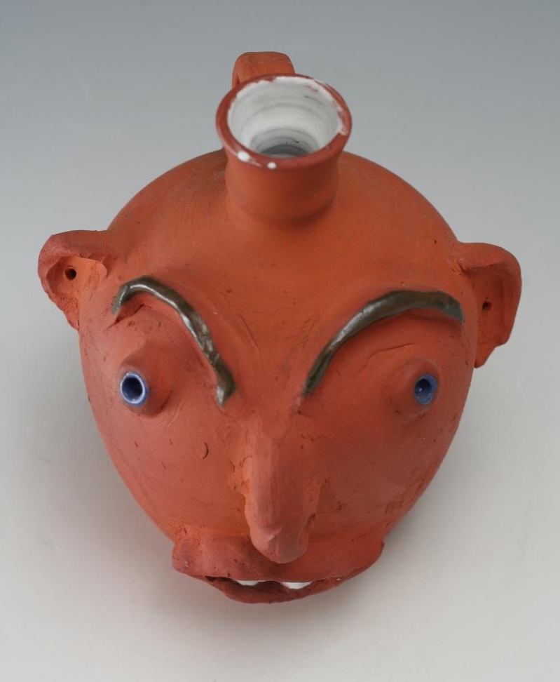 sanford nc pottery festival 2023 Neolia Cole Pottery Face Jug Seagrove NC NC Pottery