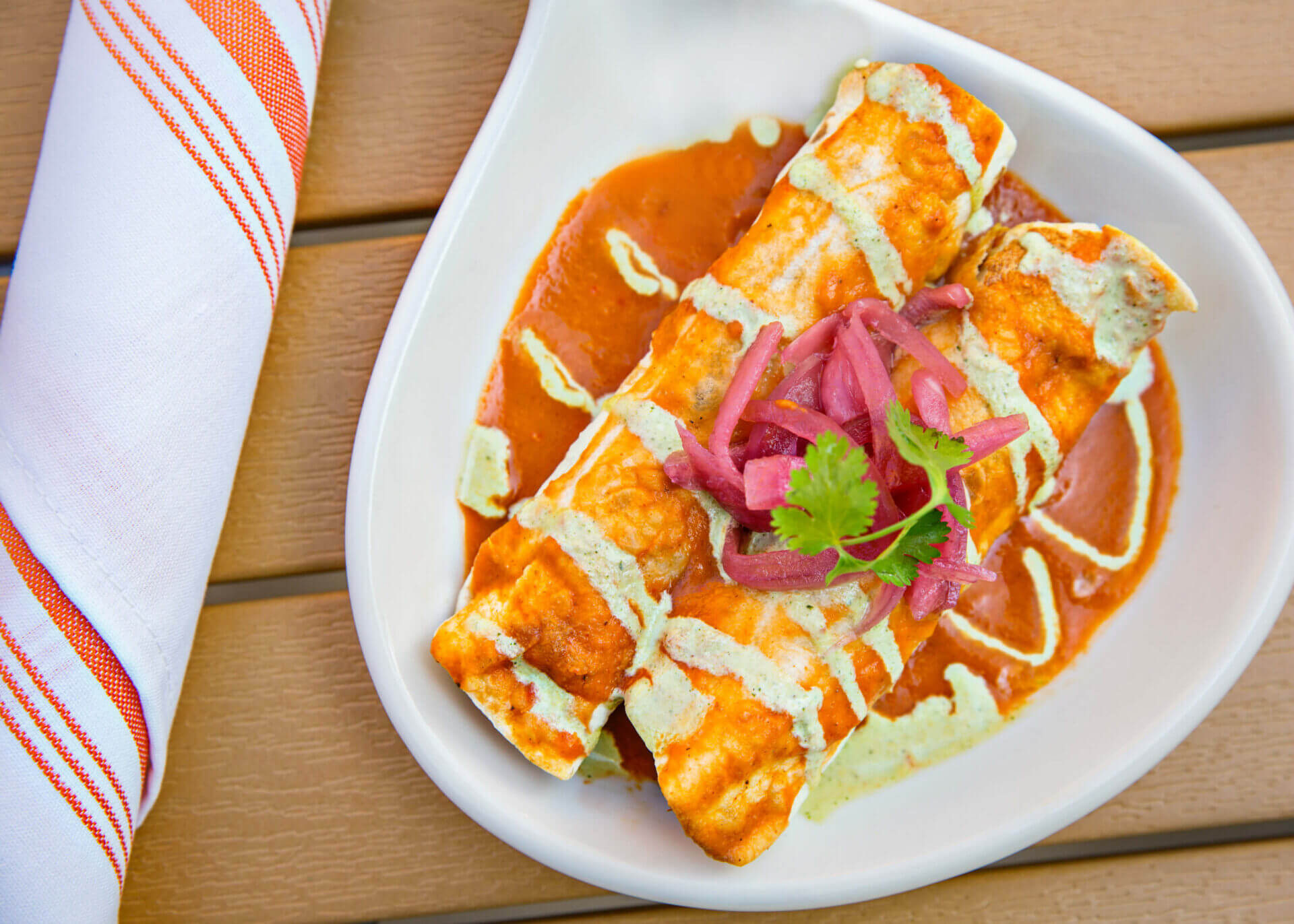 Sweetpotato and Chorizo Enchilada North Carolina Sweetpotatoes