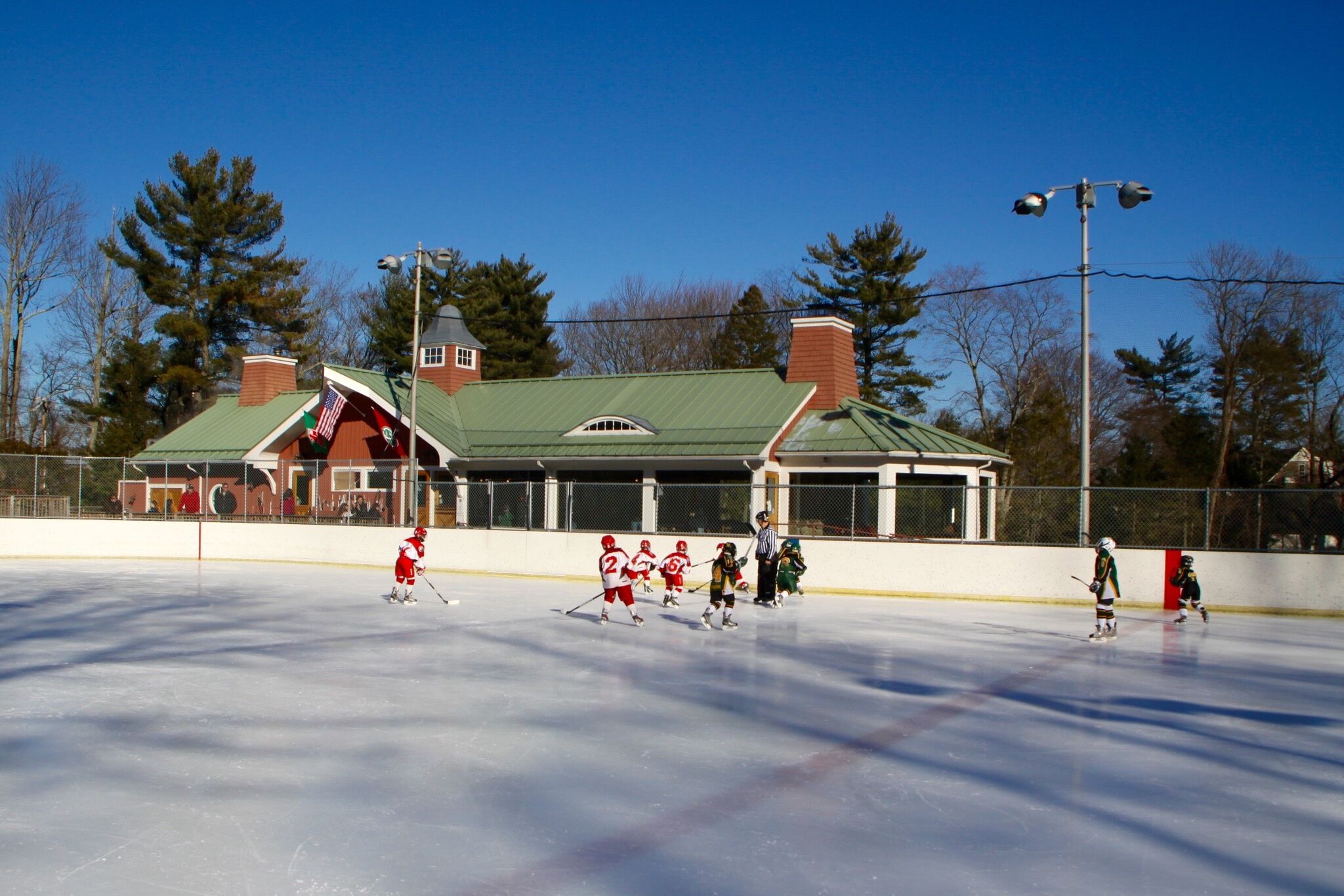 New Canaan Winter Club Outdoor Rink Hockey Figure Skating