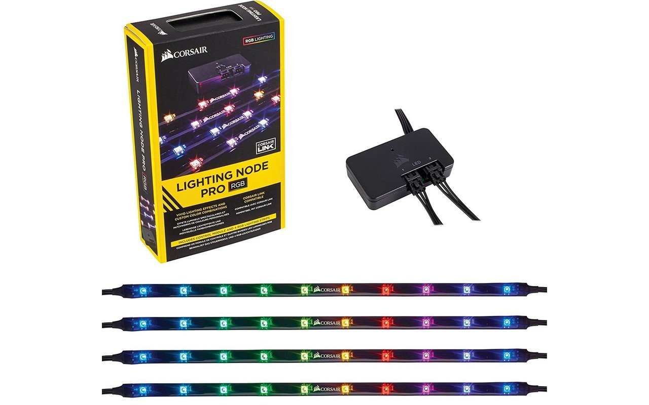 Corsair Lighting Node Pro with 4 ARGB LED Strips — Network