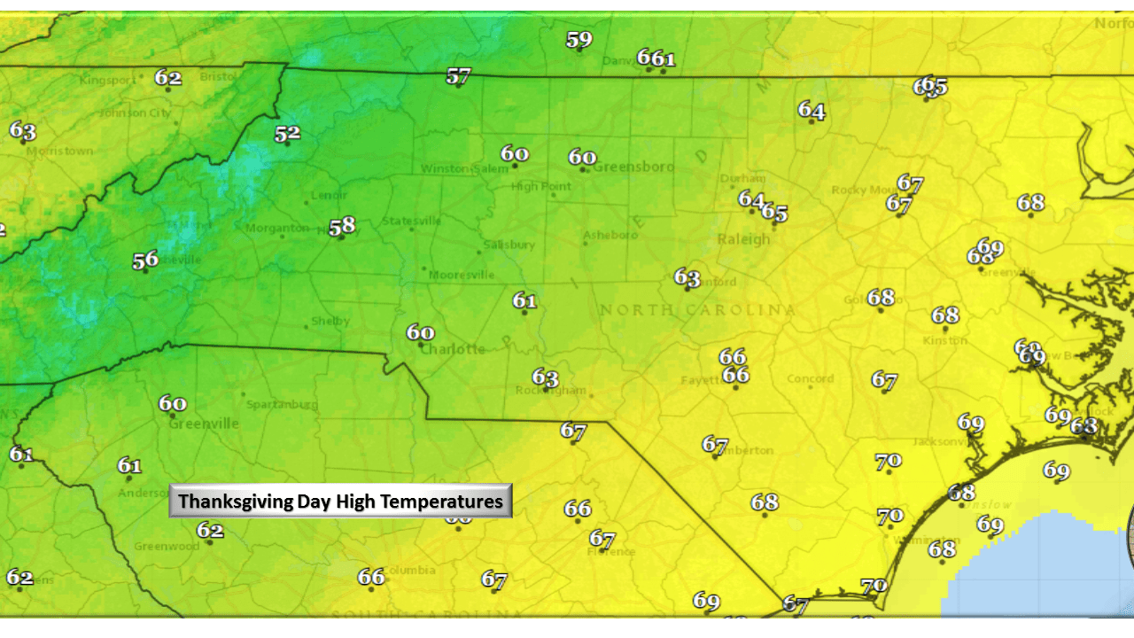 HighsTgiving NC Weather Happens