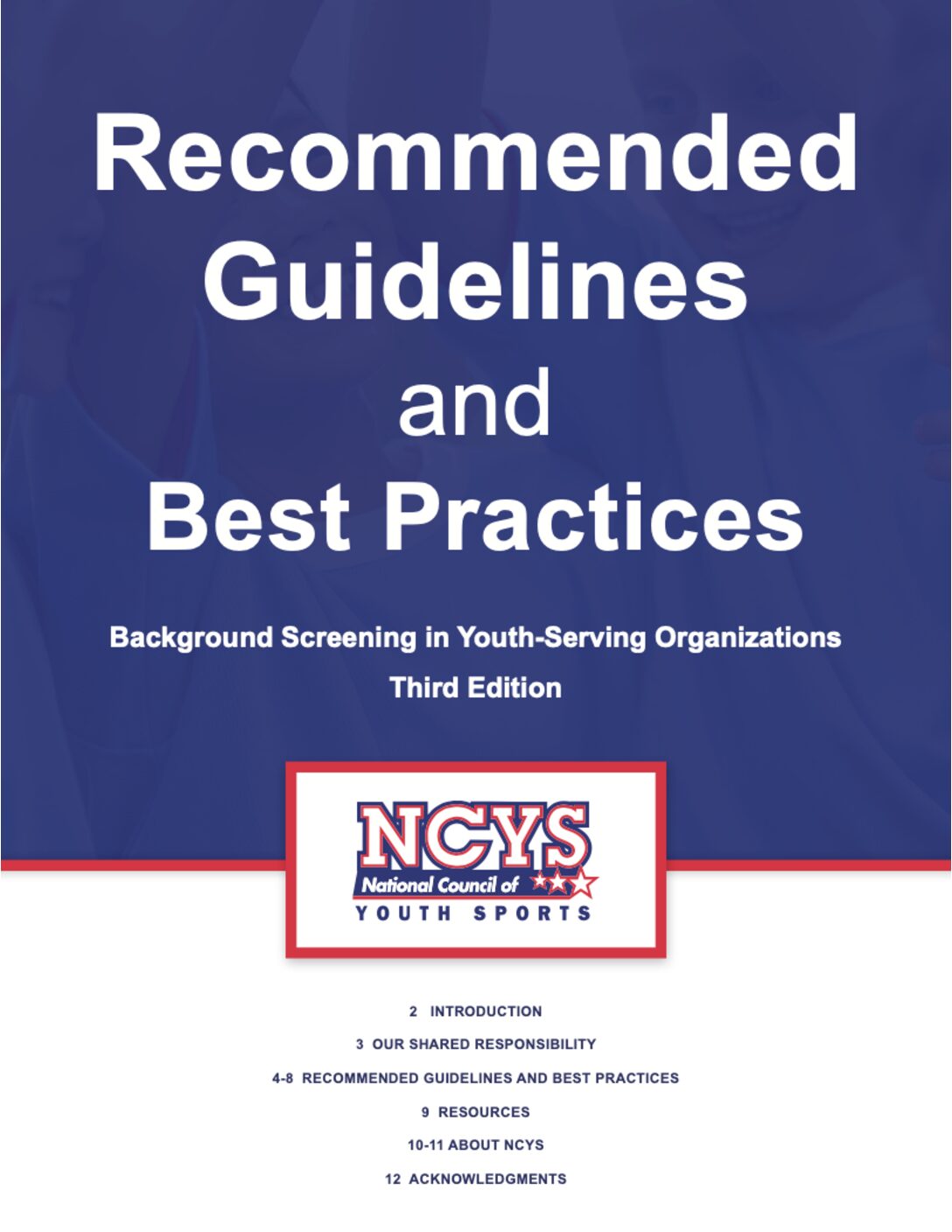 Background Screening Guidelines National Council of Youth Sports