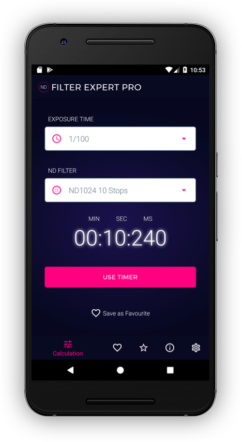 NDFilter Expert App The Best NDCalculator in the whole Universe