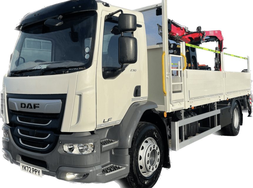 18 Tonne GVW Dropside With Rear Mounted Crane