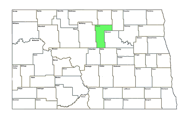 MAP_PIERCE North Dakota Farmers Union