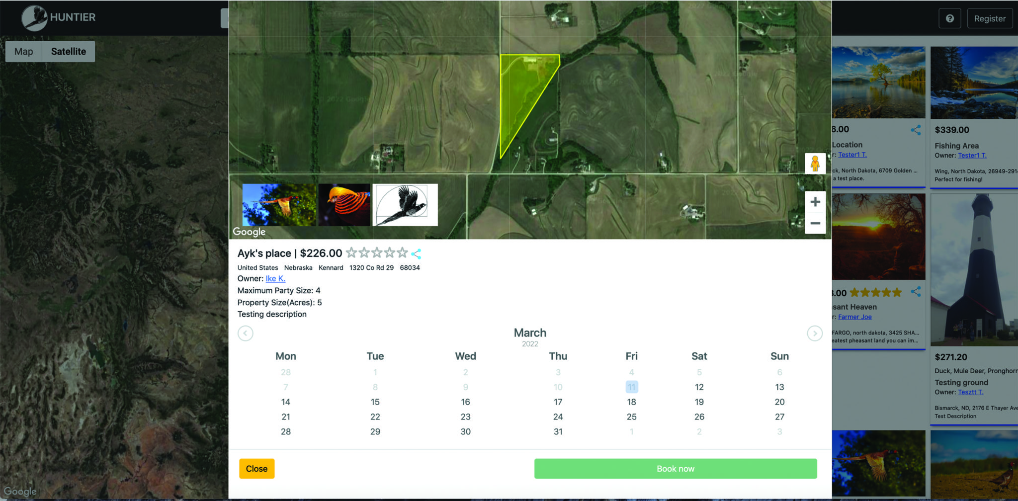 A new application allows landowners to make extra off their