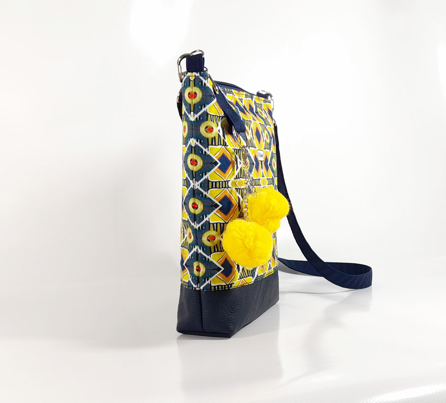 Medium Crossbody bag in PraiseYellow Ndieh's Designs