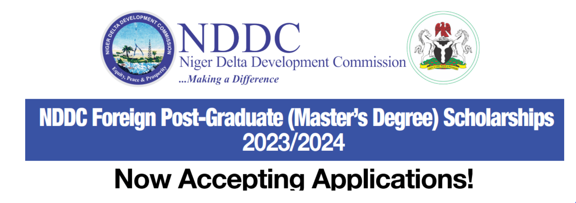 NDDC Foreign PostGraduate Scholarships 2023/2024 Nditoeka