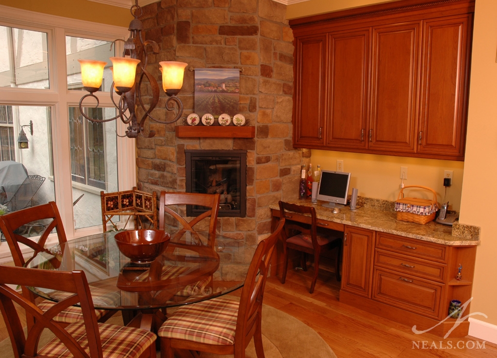 Den and Kitchen Fireplace Remodel Hyde Park, OH