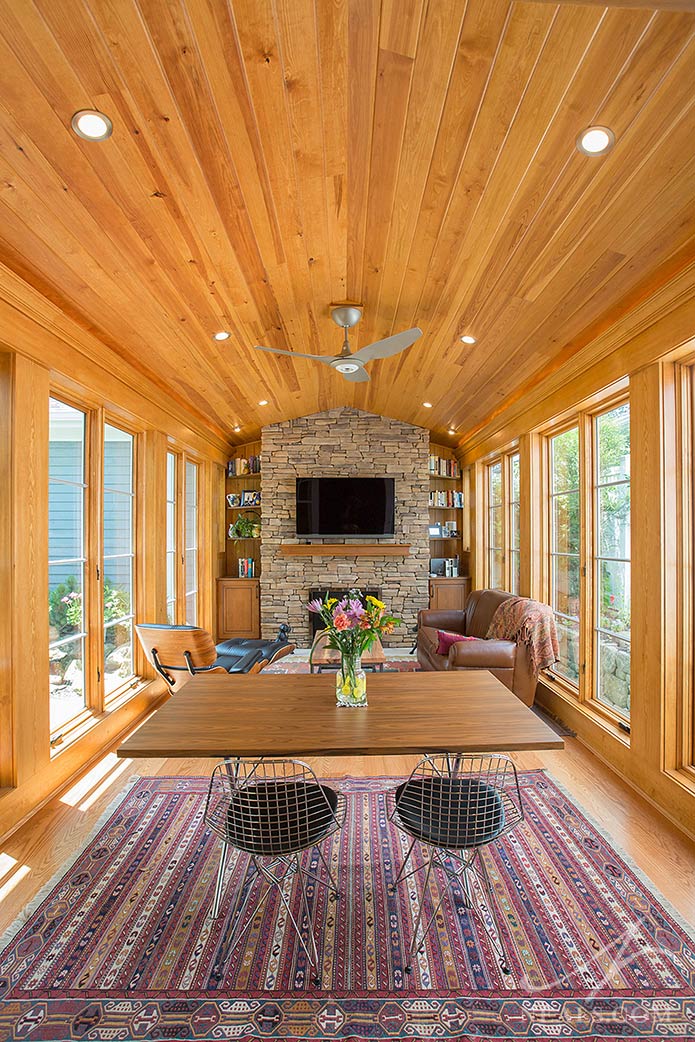 Rustic Traditional Sunroom Addition « Neals Design & Remodel