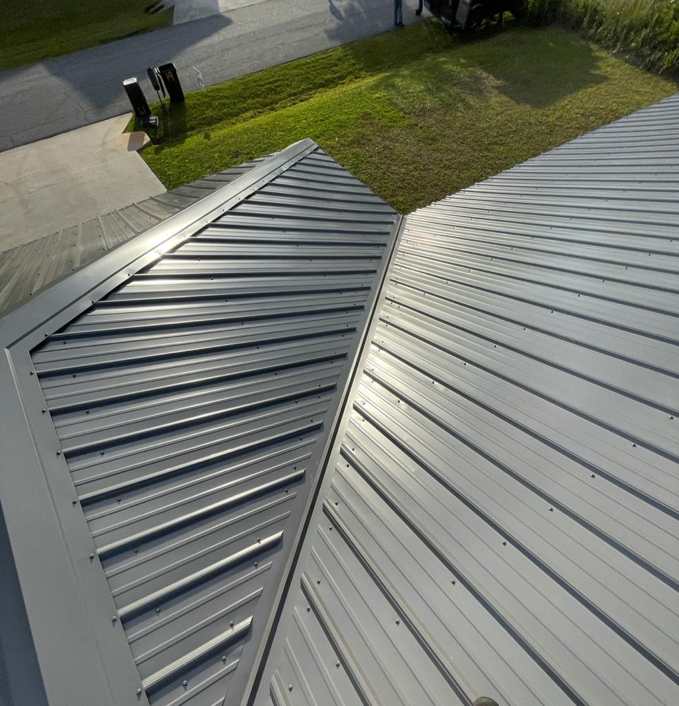 Neal Strickland Roofing Charcoal Gray Metal Roofing