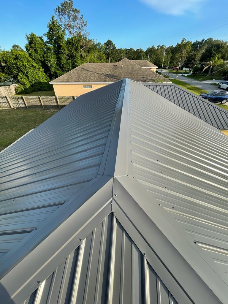 Neal Strickland Roofing Charcoal Gray Metal Roofing