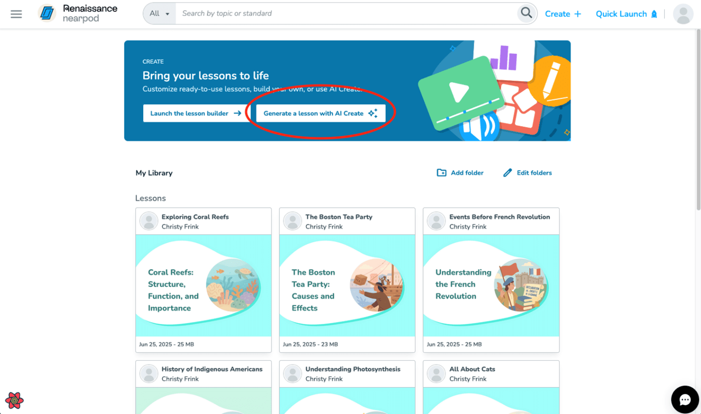 Use AI Create to Generate Lessons in Nearpod Nearpod Student(04)