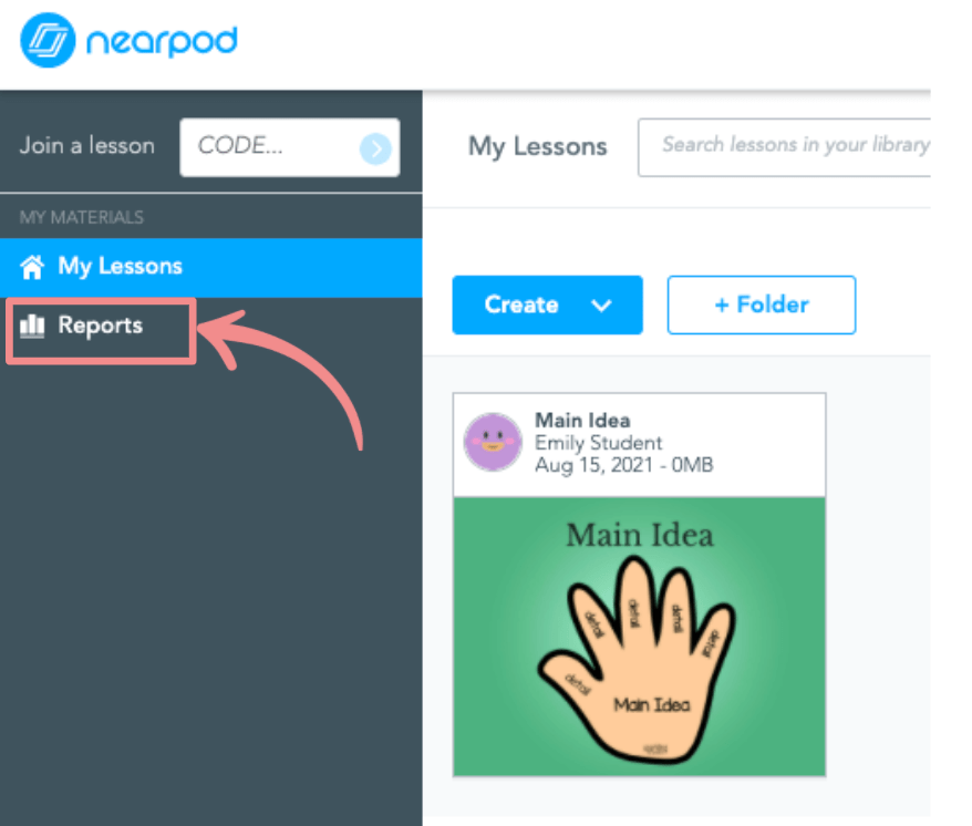 Student Accessing Nearpod reports Nearpod Student Engagement Platform(02)
