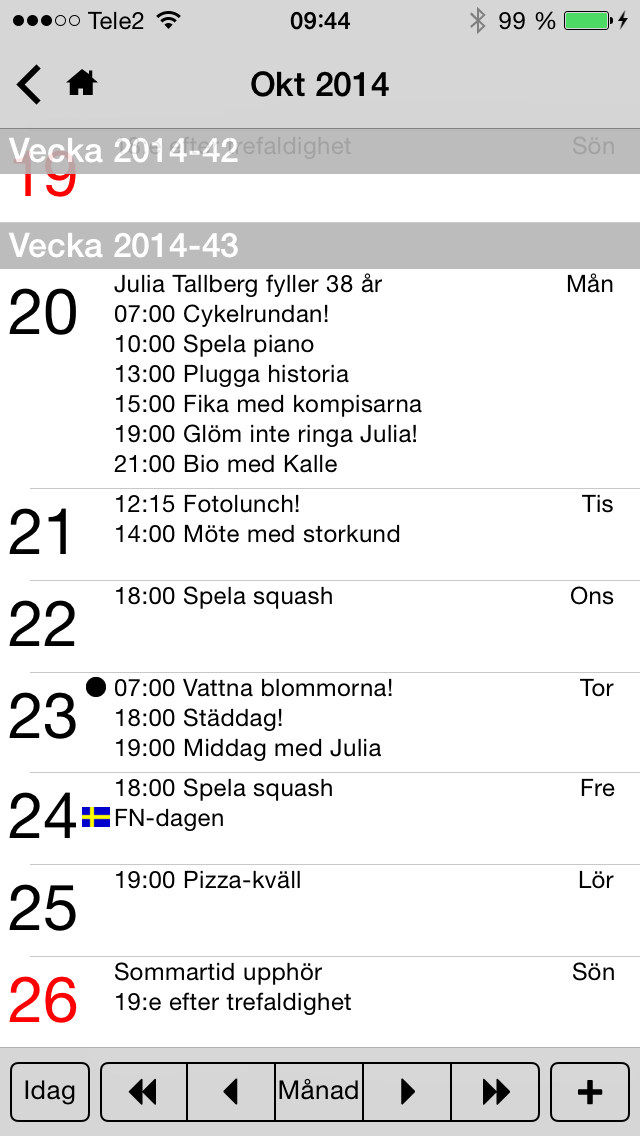 Veckonummer 2019 — Saver