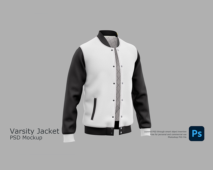 Varsity Letterman Jacket Mockup NEATDESIGNZ