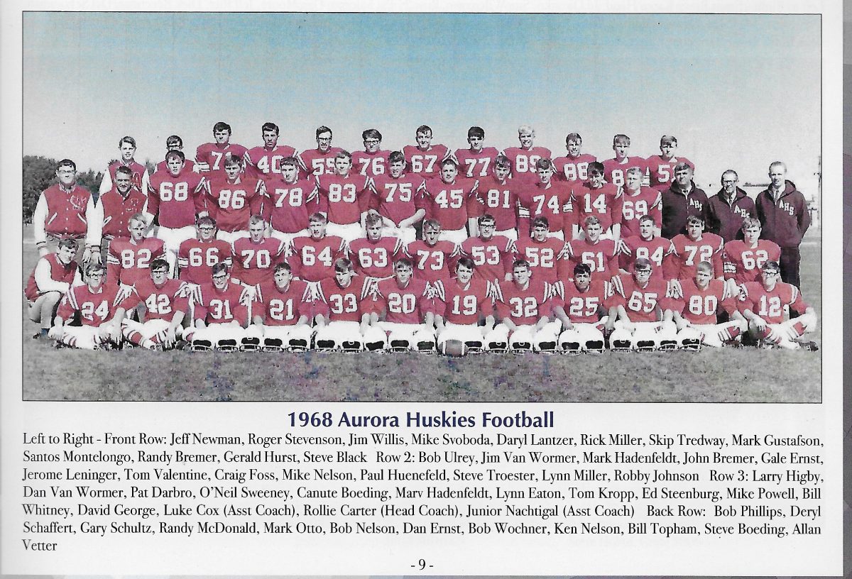 2018Aurora Football Nebraska High School Sports Hall of Fame