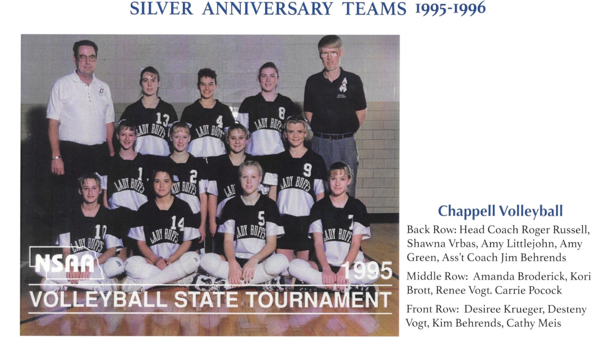 2020Chappell Volleyball1995 Nebraska High School Sports Hall of Fame