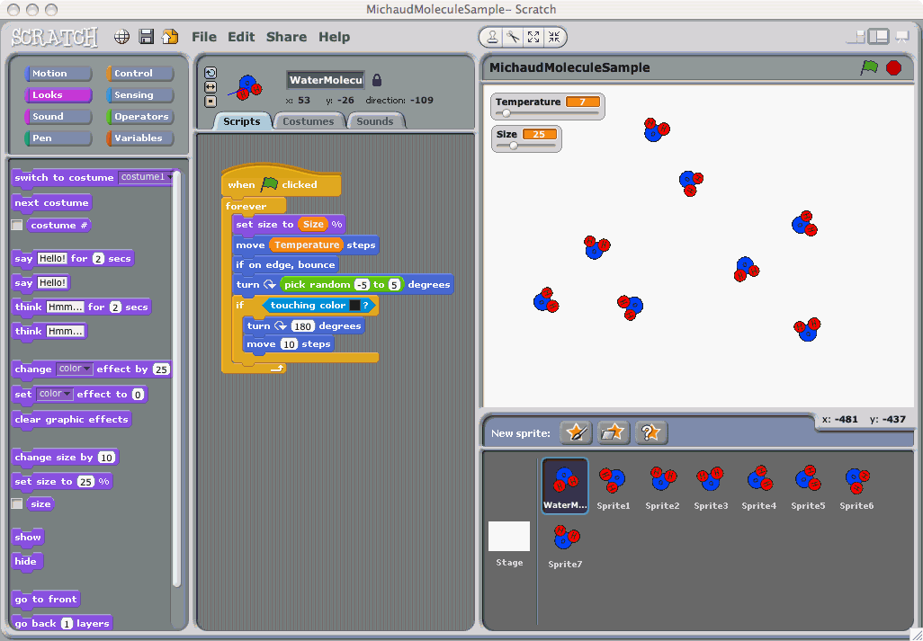 Scratch Project Instructions Molecule Simulator