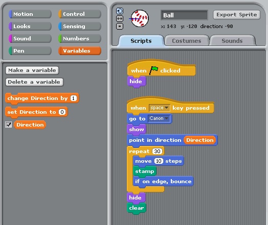 Scratch Lesson 2 Target Game