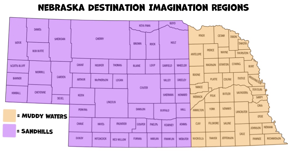Region Contacts & Map Nebraska Destination Imagination