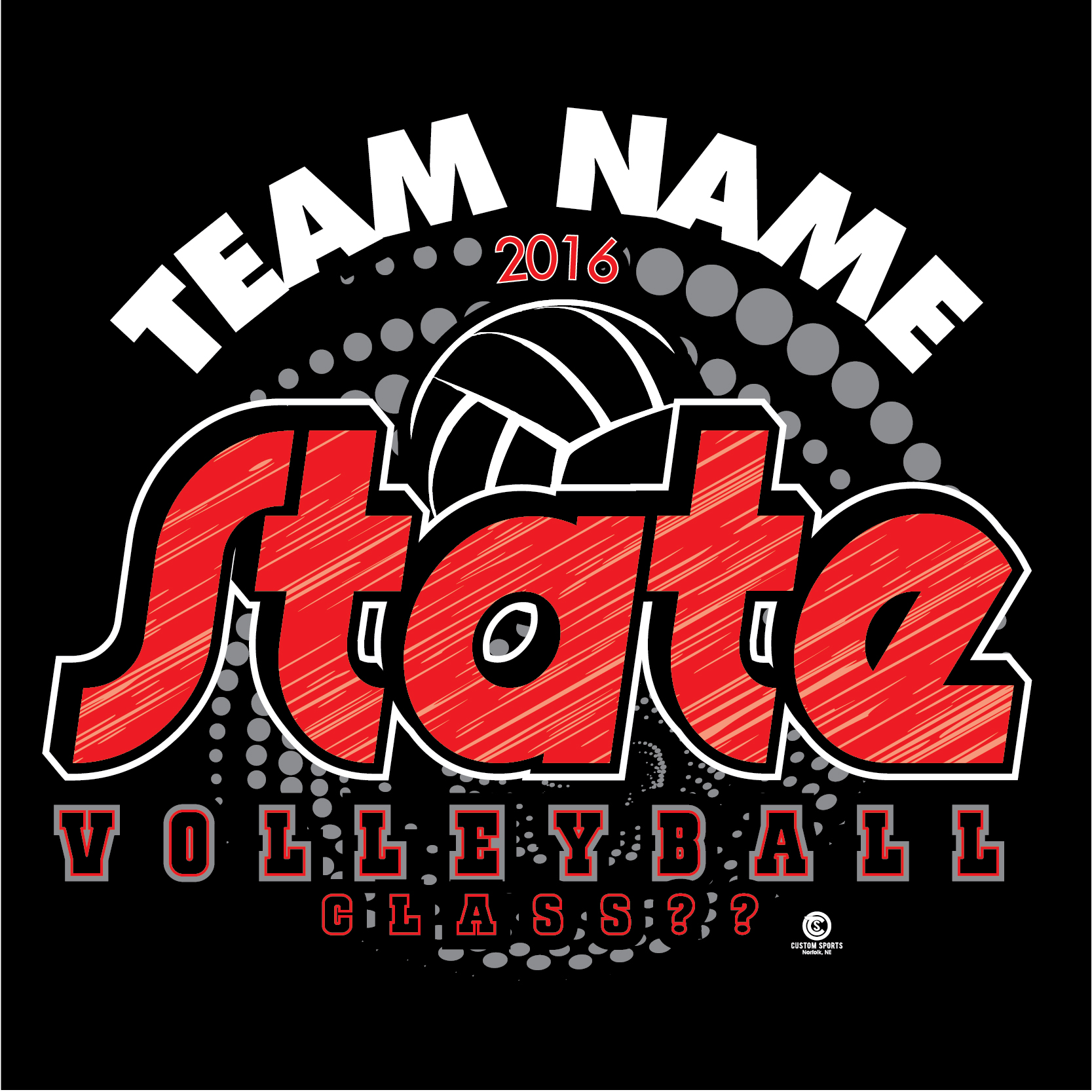 Volleyball TShirt Designs — Custom Sports
