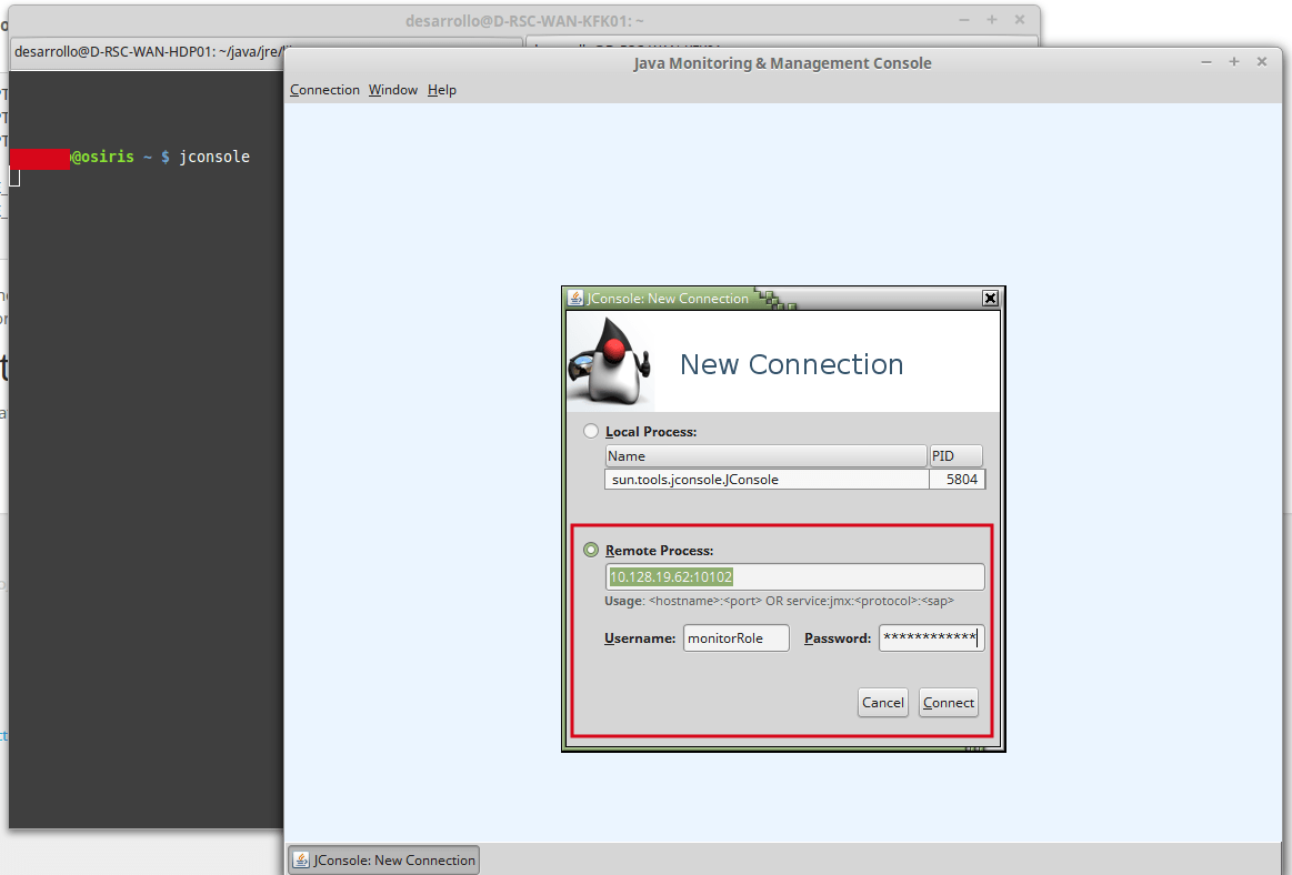 Monitorizar procesos java con JConsole (2/3) JMX/RMI JConsole remota