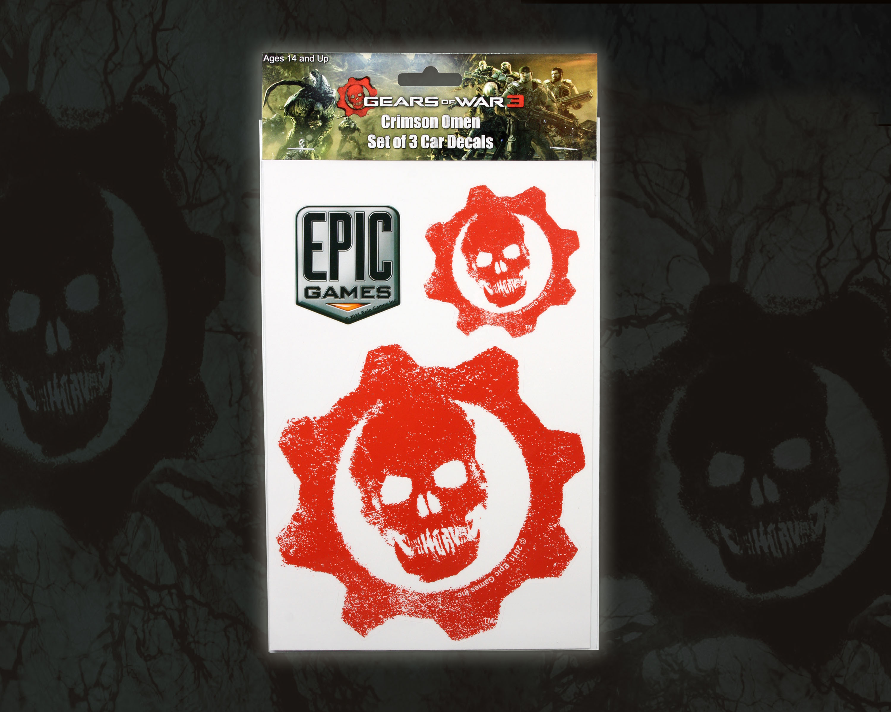 Gears of War 3 Vinyl Car Decals Crimson Omen