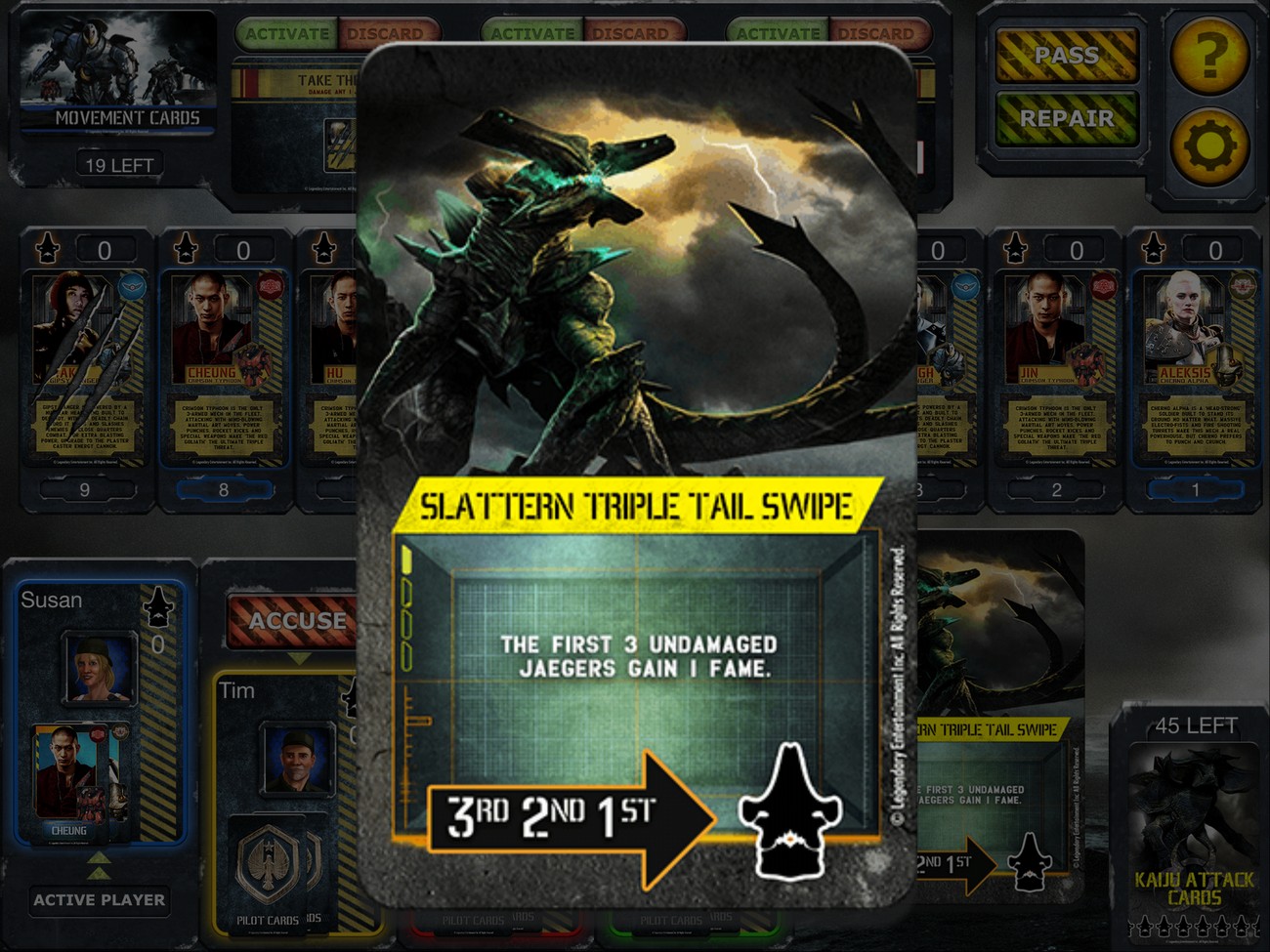 Pacific Rim "Shuffling the Deck" Card Game