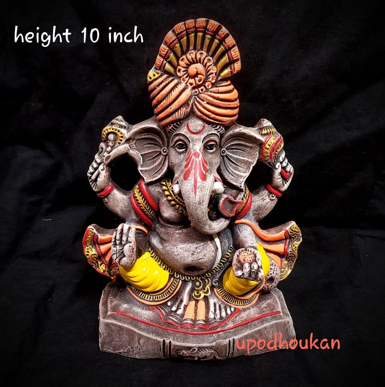 Terracotta Sitting Ganesh Idol Necessity eStore Best Price