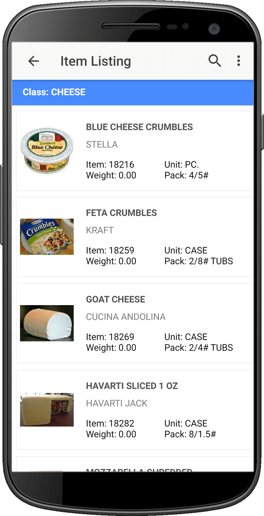 entrée Express Mobile Order Entry