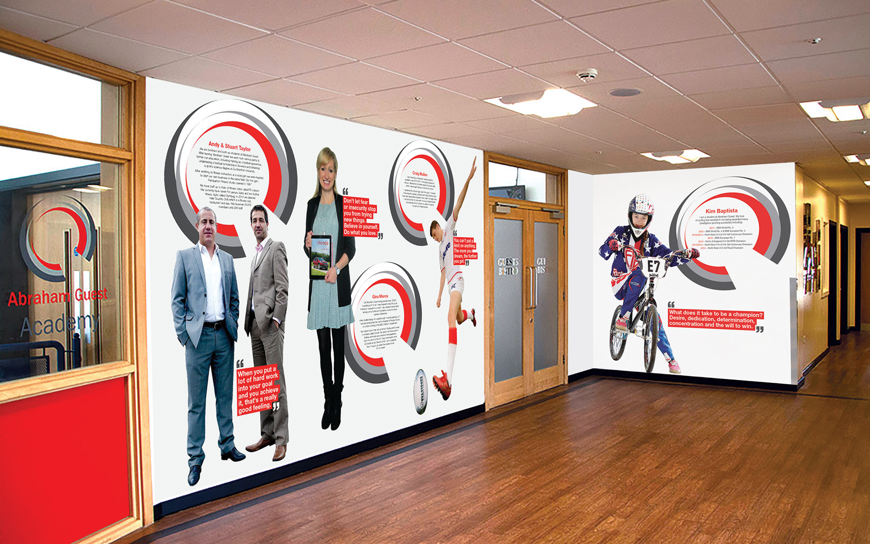 Abraham Guest High School Nectar Creative Graphic Design . sites . Branding . Signage