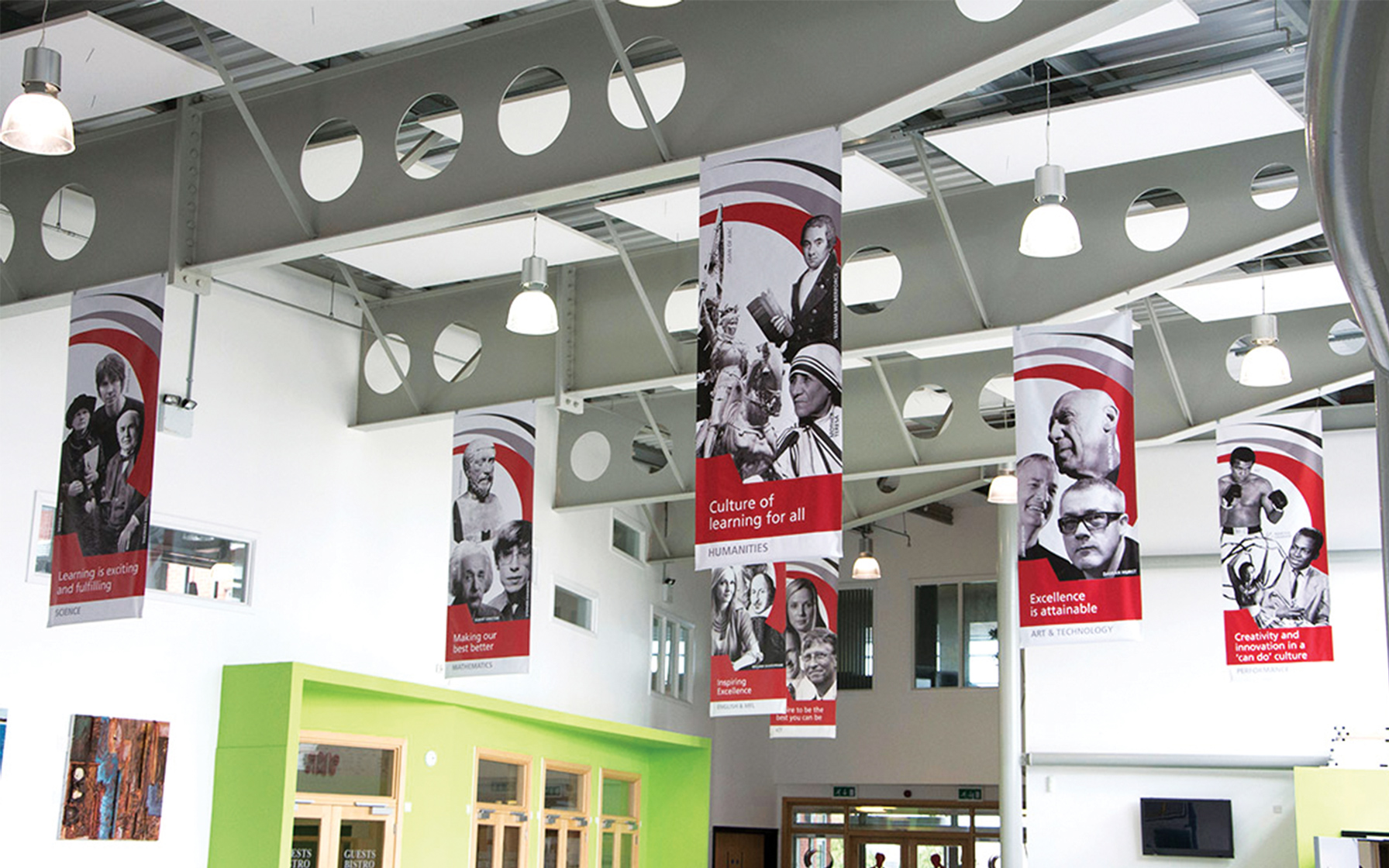 Abraham Guest High School Nectar Creative Graphic Design . sites . Branding . Signage