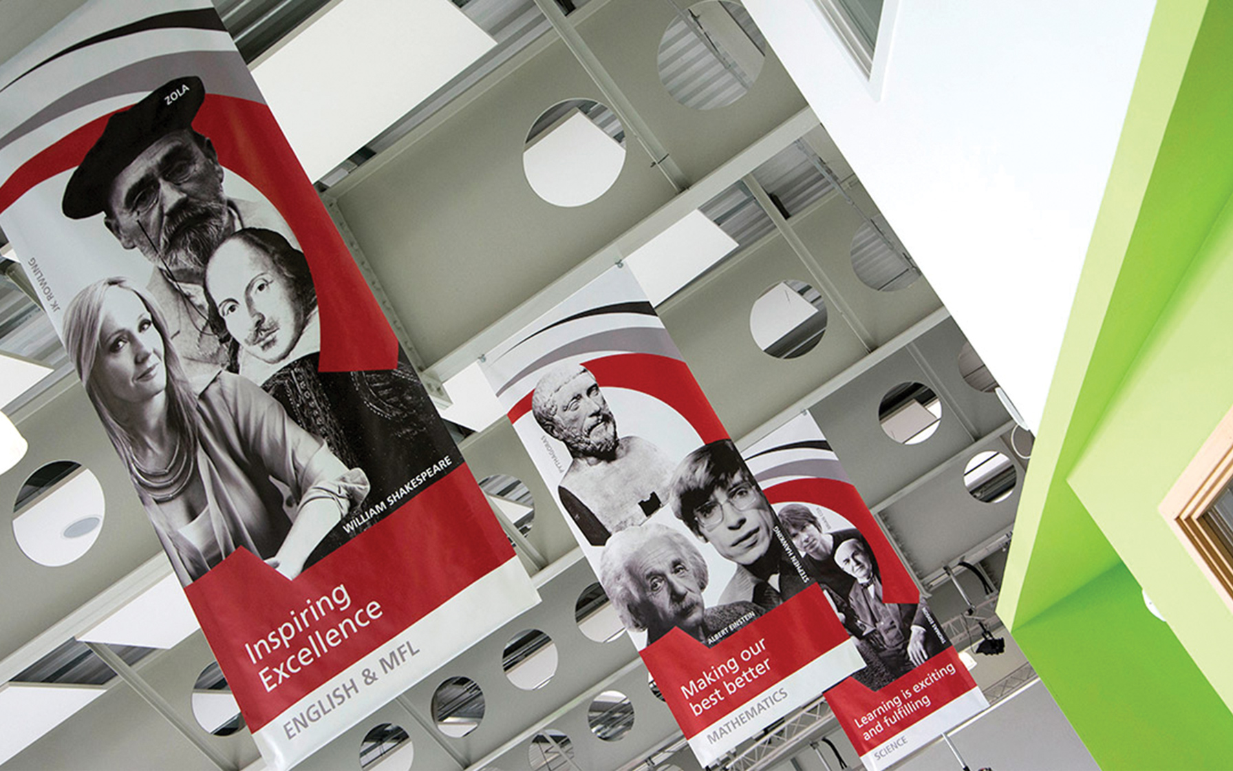 Abraham Guest High School Nectar Creative Graphic Design . sites . Branding . Signage