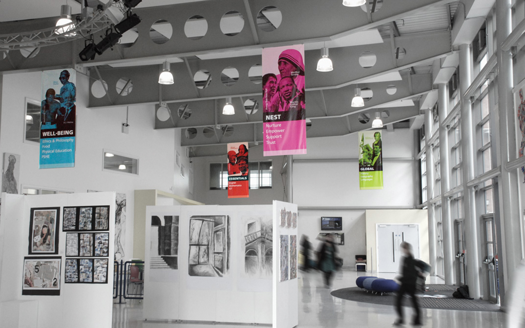 Abraham Guest High School Nectar Creative Graphic Design . sites . Branding . Signage