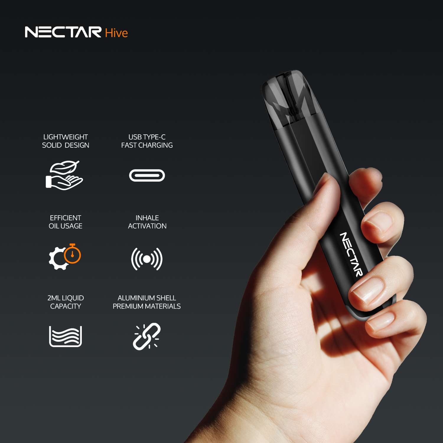 Nectar Platinum Vaporizer Vape Herbs & Wax Same Day Shipping