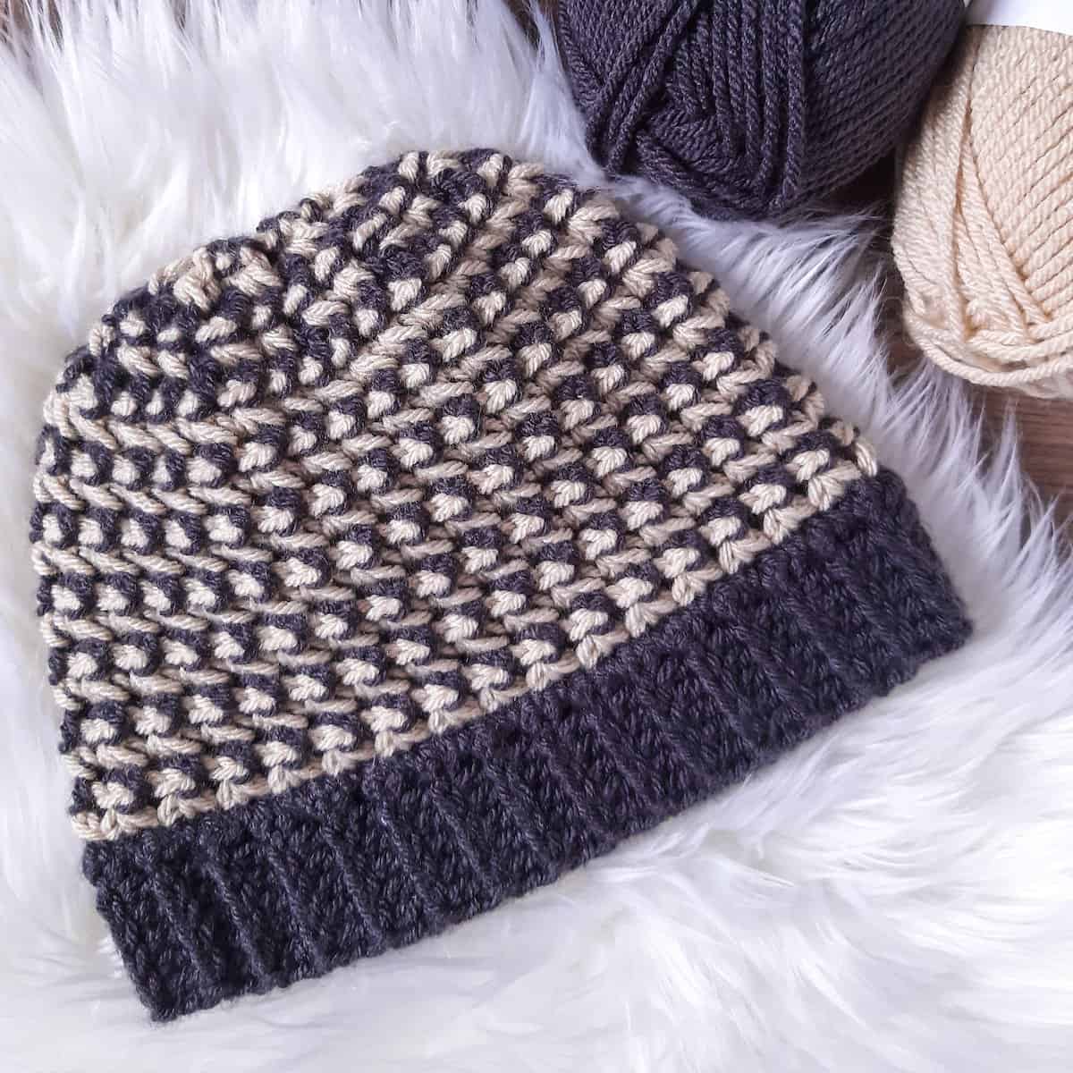 Trinity Stitch Crochet Hat Free Pattern Ned & Mimi