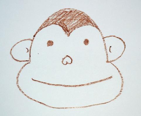 How To Draw A Monkey Easy And Simple Drawing For Kids Youtube