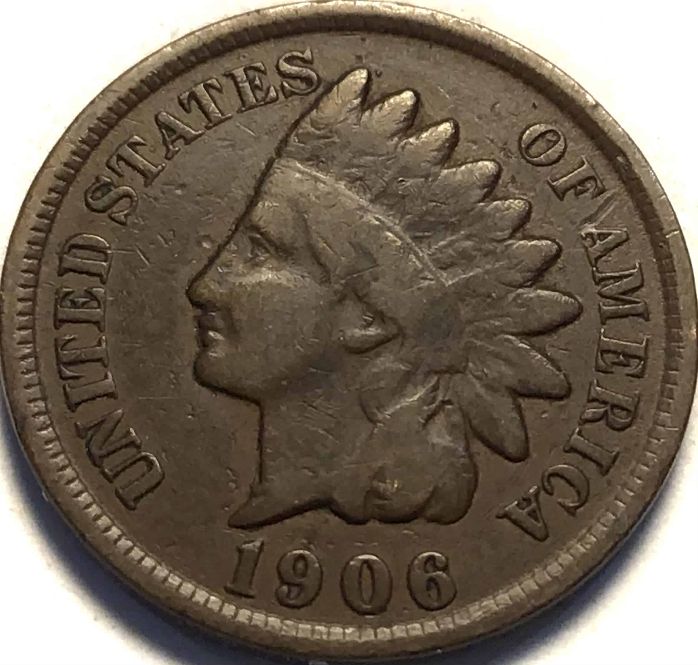 1906 Indian Head Penny Value are No mint mark worth money?