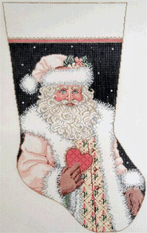 NeedlepointUS Spirit Stocking Hand Painted Needlepoint Canvas, Hand
