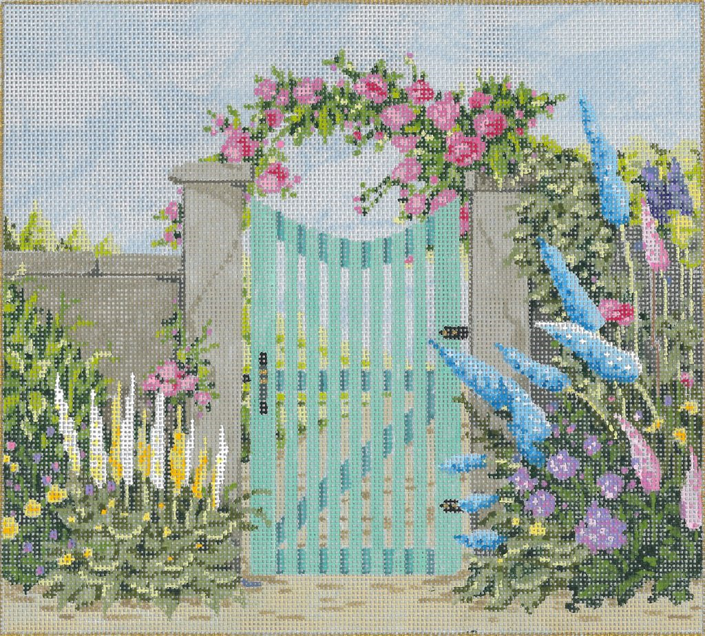 NeedlepointUS Nantucket Stitch Painted Needlepoint Canvas from Sandra Gilmore, Hand Painted